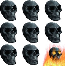 FYZTCOCPT Imitated Human Skull Gas Log for Indoor or Outdoor Fireplaces, Made of - £41.12 GBP