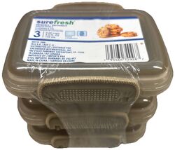 3 Pack Rectangular Food Storage Container W Lid—GOLDEN—NEW—SHIPS IN 24 H... - $27.60