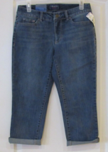 Chaps Slimming Fit Denim Capris Blue Womens Sz 2 NWT MSRP$59 - $21.29
