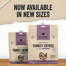 Vital Essentials Cat Freeze Dried Mini Patties Turkey 3.75oz. - £12.62 GBP