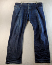 AG Adriano Goldschmied Dark Wash Jeans Mens Size 40 Blue Cotton Pockets Pull On - £16.08 GBP