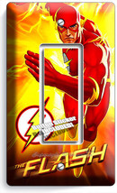 Flash Comics Super Hero Yellow Flames Single Gfci Light Switch Wall Plate Cover - £8.77 GBP