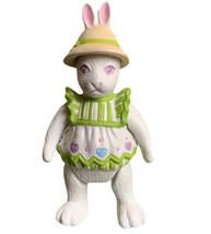 1984 Dept 56 Mandy Bunny Rabbit Porcelain Bisque Jointed Moveable Easter Spring - £10.22 GBP