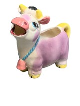 Vintage Cow Creamer Porcelain Figurine Kitchen Decor Pastel Colors - $294.27 MXN