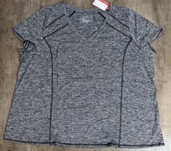 LIVI NWT $29.95 Women&#39;s Size 26/28 Gray Active Shirt AN - £13.50 GBP