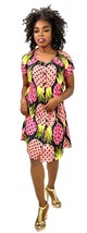 VTG RMarimekko Dress /Samu Jussi Koski Designer Pineapple Print Cotton S/M 2000s - £240.44 GBP