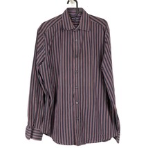 Gap Outlet Mens Dress Shirt M Striped Blue Red Button Down Long Sleeve P... - £12.34 GBP