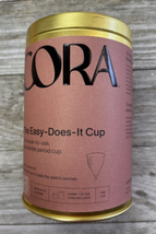 Cora Menstrual Period Cup Medical Grade Silicone 12-hr Leak Protection S... - $9.89