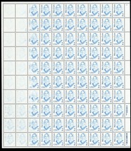2169 Var, Dry Printing 2¢ Sheet of 100 Stamps Error Mint NH - Stuart Katz - £98.32 GBP