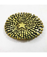 Vintage Solid Brass Hand Made Rock Star Belt Buckle 3.5 x 2.5 inches 5 O... - $3,144.34 MXN