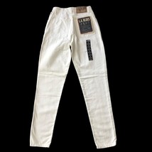 Vintage 90s Womens LA BLUES High Waist Jeans Size 4 Tapered Fit 24 Waist White - £22.69 GBP