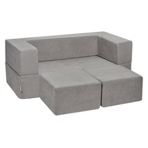 VEVOR Kids Couch, 4Pcs Modular Kids Play Couch, Toddler Couch Sofa Bed, ... - $131.49