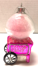 European Glass Pink Cotton Candy Machine 4 1/2&quot; Christmas Ornament - £15.87 GBP