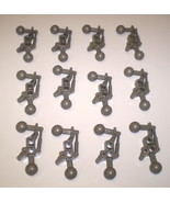 12 Used LEGO 2 x 7 Dark Gray Technic Bionicle Liftarms 32173 - £7.82 GBP