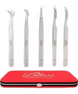 Dillore Lash Tweezers - Premium Professional Precision Stainless Steel, ... - $29.85 CAD