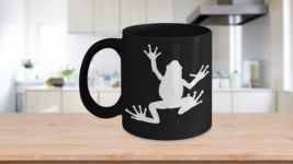 Frog Mug Black Coffee Cup Tree Climbing Bull Froggy - £16.85 GBP+