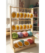 Handmade Crochet Daisy Flower Keychain – Cute Floral Bag Charm - $20.00