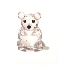 Swarovski Crystal Silver Cute Teddy Bear 1.25&quot; - £19.46 GBP