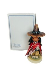 DeGrazia Goebel Hummel Figurine vtg box signed native 1033916 Navajo Boy 1988 - £128.54 GBP