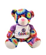 Peace Pals Bear 12&quot; Tie-dyed Colorado Peace T-shirt Plush Stuffed Animal... - £11.12 GBP