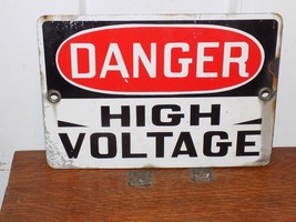Vintage Danger High Voltage Porcelain Sign - $94.05