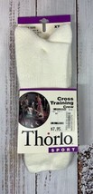 Vintage NOS Thorlo Cross Training Crew Socks White XT-11 - £13.15 GBP