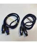 (2) Bose SpeakOn 5&#39; Long Neutrik NL4FX DJ Pro Audio Speaker Cable - $69.45 CAD