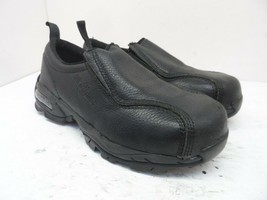 Nautilus Men&#39;s Slip-On N1630 Steel Toe ESD Work Shoes Black Leather Size... - $42.74