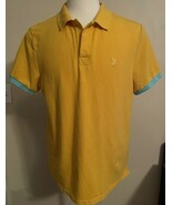 Vilebrequin Yellow Aqua Polo Pique Shirt Men&#39;s Size Large - $559.90 MXN
