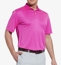 Slazenger Mini Stripe Pink Hydro-Dri UPF 30 Golf Polo Dress Shirt Silky 2XL  - £9.43 GBP