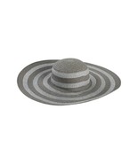 Helene Berman London Floppy Panama Hat in Metallic Silver &amp; Grey  - $1,086.41 MXN