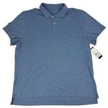 The Men&#39;s Store at Major Dept Store Cotton Slub Polo Shirt Coronet Blue-XL - $34.99