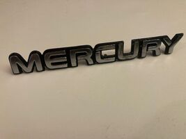 Mercury OEM Chrome Black 6 3/8" Emblem Badge Logo Nameplate Name Plate I... - $9.90