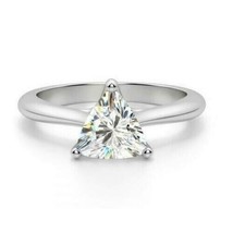 2.00Ct Trillion Cut Simulated Diamond White Gold Plated Engagement Ring Size 5.5 - £106.47 GBP