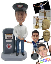 Personalized Bobblehead Gas Station Staff Ready To Fill Your Car - Careers &amp; Pro - £136.84 GBP