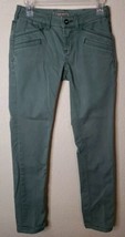 511 Tactical Women&#39;s Olive Denim Jeans Moto Style Slim Stretch Size 0 Re... - $23.36