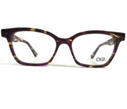 OGI Eyeglasses Frames 9228S/2031 Purple Brown Horn Square Horn Rim 51-16-140 - £51.45 GBP