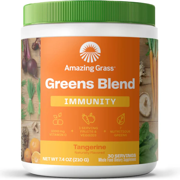 Amazing Grass Greens Blend Immunity 30 Servings Tangerine - $29.99