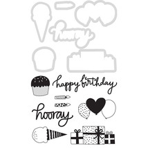 Decorative Dies and Stamp Set Birthday - $1,005.68 MXN