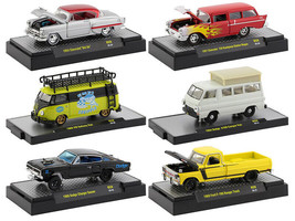 Auto Shows 6 piece Set Release 59 IN DISPLAY CASES 1/64 Diecast Cars M2 Machines - £55.18 GBP
