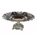 Metal Silver Plated Fruit Bowl Embossed Work Dinning Bowl Fine Quality B... - €150,23 EUR