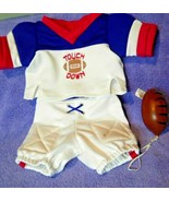 Dandee Dan Dee Football Jersey Outfit 3 pc set White Blue Doll Bear Clot... - £5.95 GBP