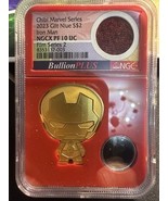 chibi Marvel Series 2023 Glit Niue S$2 Iron Man NGCX 10 UN - Fill Series 2 - $519.75