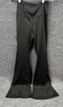 Shein Pants Womens Medium Black Yoga Leggings Flared Bottom Stretch High... - $13.09