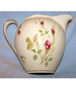 Vintage Lovely Bulbous Moss Rose Pitcher-6 inches tall - $44.55 CAD