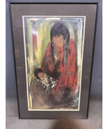 Ted DeGrazia Arizona Highways Artist Patience Native American Framed Art... - $382.51 CAD