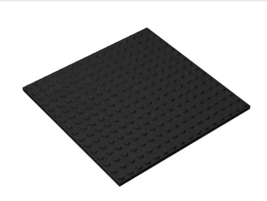 SLK 16X16 Base Plate Black Building Parts DIY Minifigure Toy Gift  - $8.60