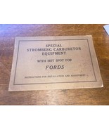 OLD STROMBERG CARBURETOR HOT SPOT FORD PAPER BOOKLET CHICAGO ILLINOIS AU... - $34.65