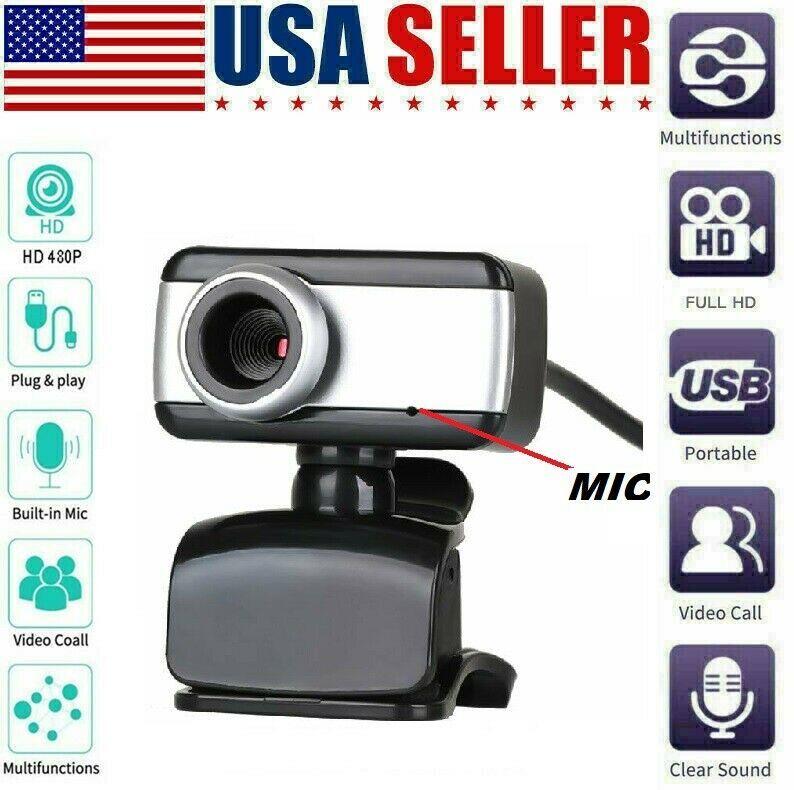 USB Webcam Camera with Microphone for Acer ASUS APPLE LENOVO LAPTOP PC DESKTO... - $50.70