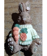 Vintage Easter Bunny Resin Pin Traditions Spring Holiday Seasonal - $3.00